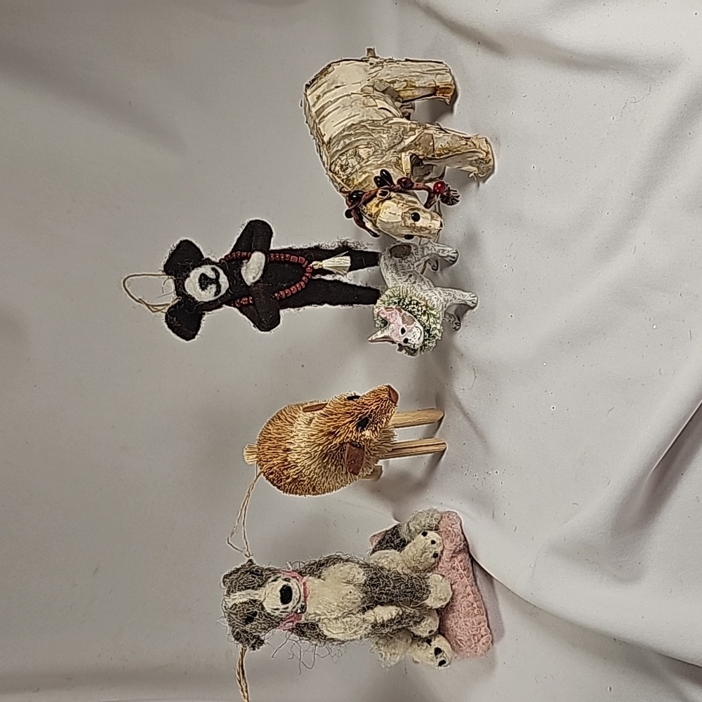 Lot of 5 Animal Ornaments